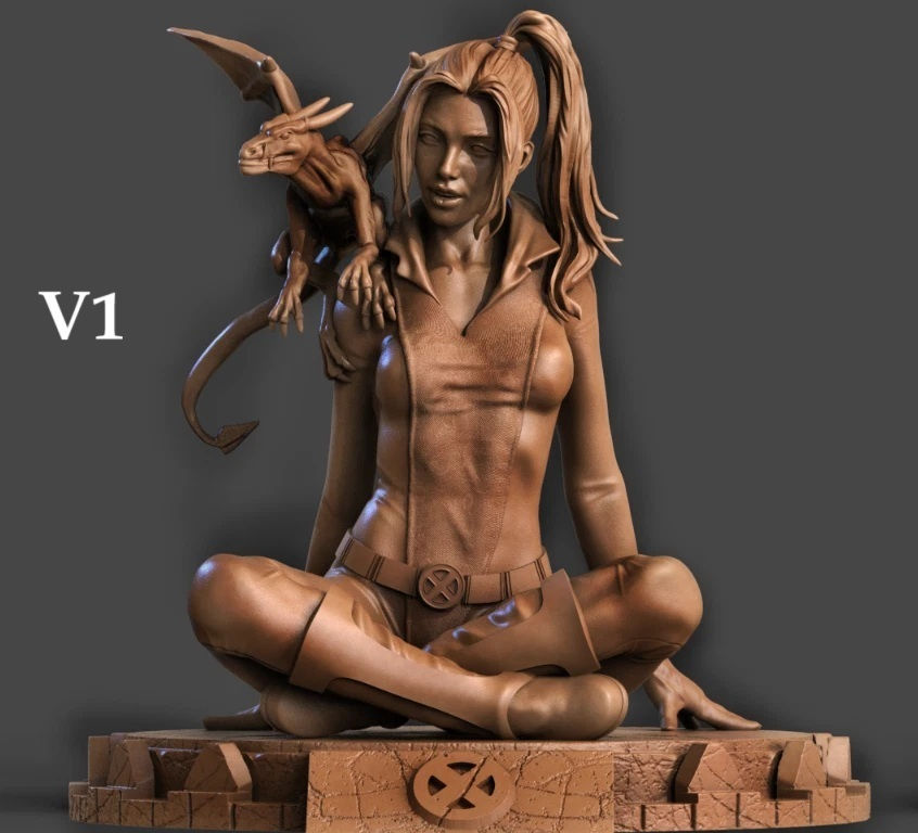 縮圖：Kitty V1 - 1 x Unpainted Large Scale 3D Resin Printed Model Kit and Base - CA3D