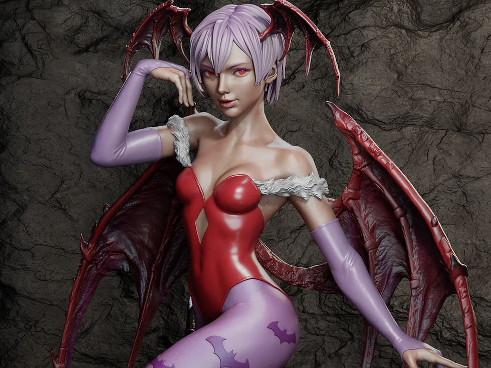 Thumbnail: Lilith - 1 x Unpainted Large Scale 3D Resin Printed Model Kit and Base - CA3D