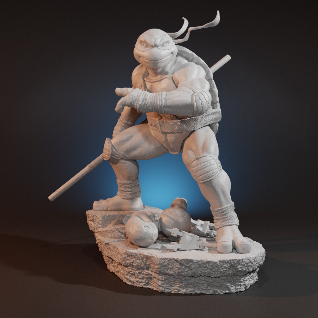 TMNT Donatello - LA Figures (1) Unpainted - 1/12 Large Scale Resin Model Kit LA