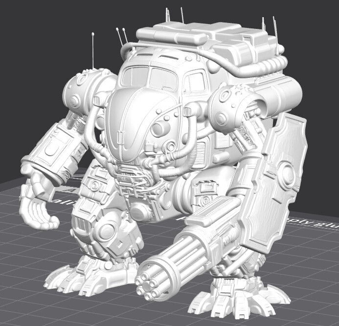 縮圖：Guardian-16 The Sentinel of Tomorrow -1 Unpainted 3D Resin Printed Model -HEI-3D