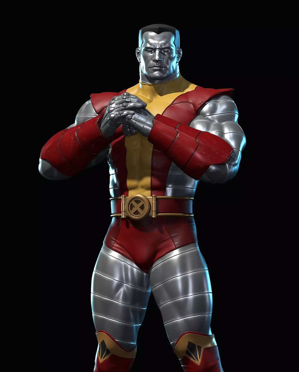 Miniaturbild: Colossus X-Men 90er Jahre – 1 x unbemalter 3D-Harzmodellbausatz im großen Maßstab und Basis – AS