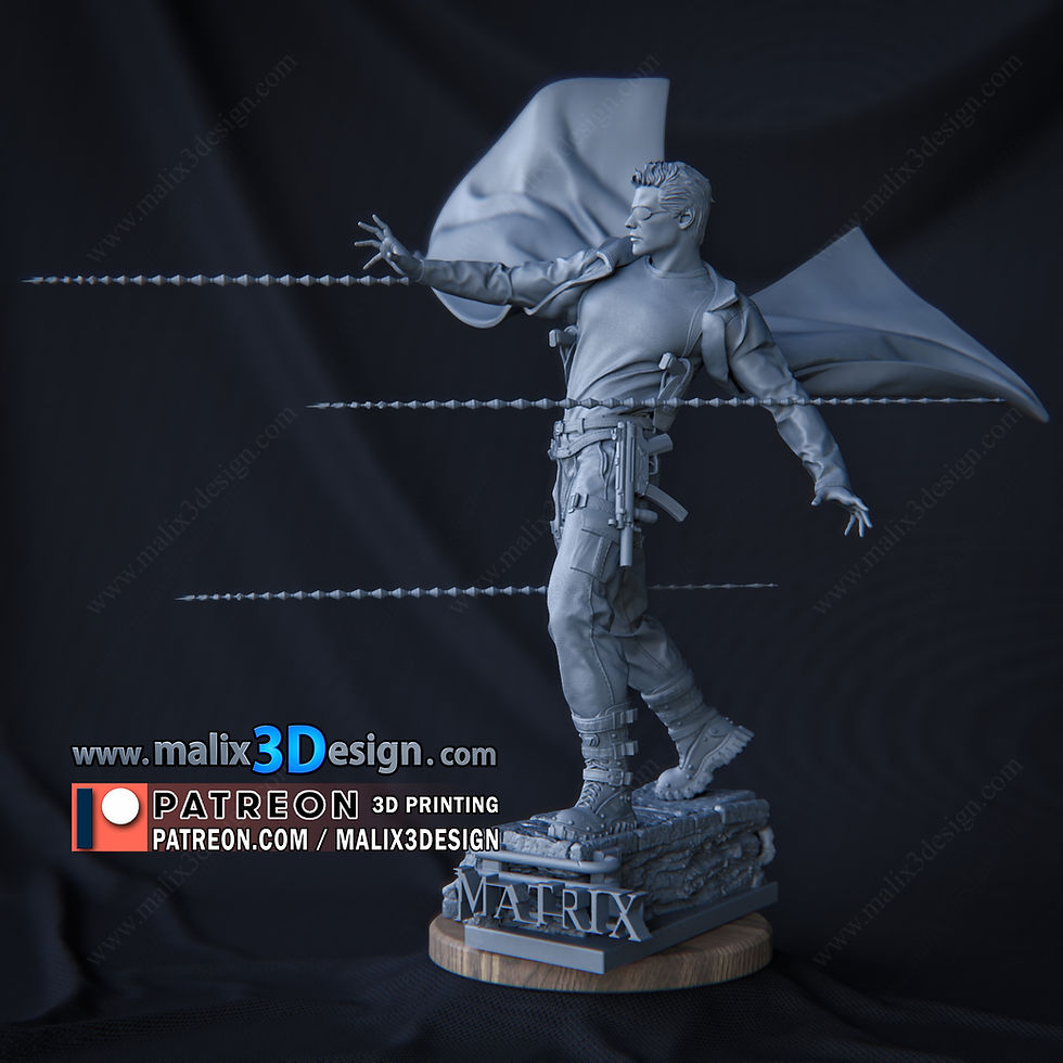 Miniaturbild: NEO MATRIX - 1 x Unpainted Large Scale 3D Resin Printed Model Kit and Base - SAN