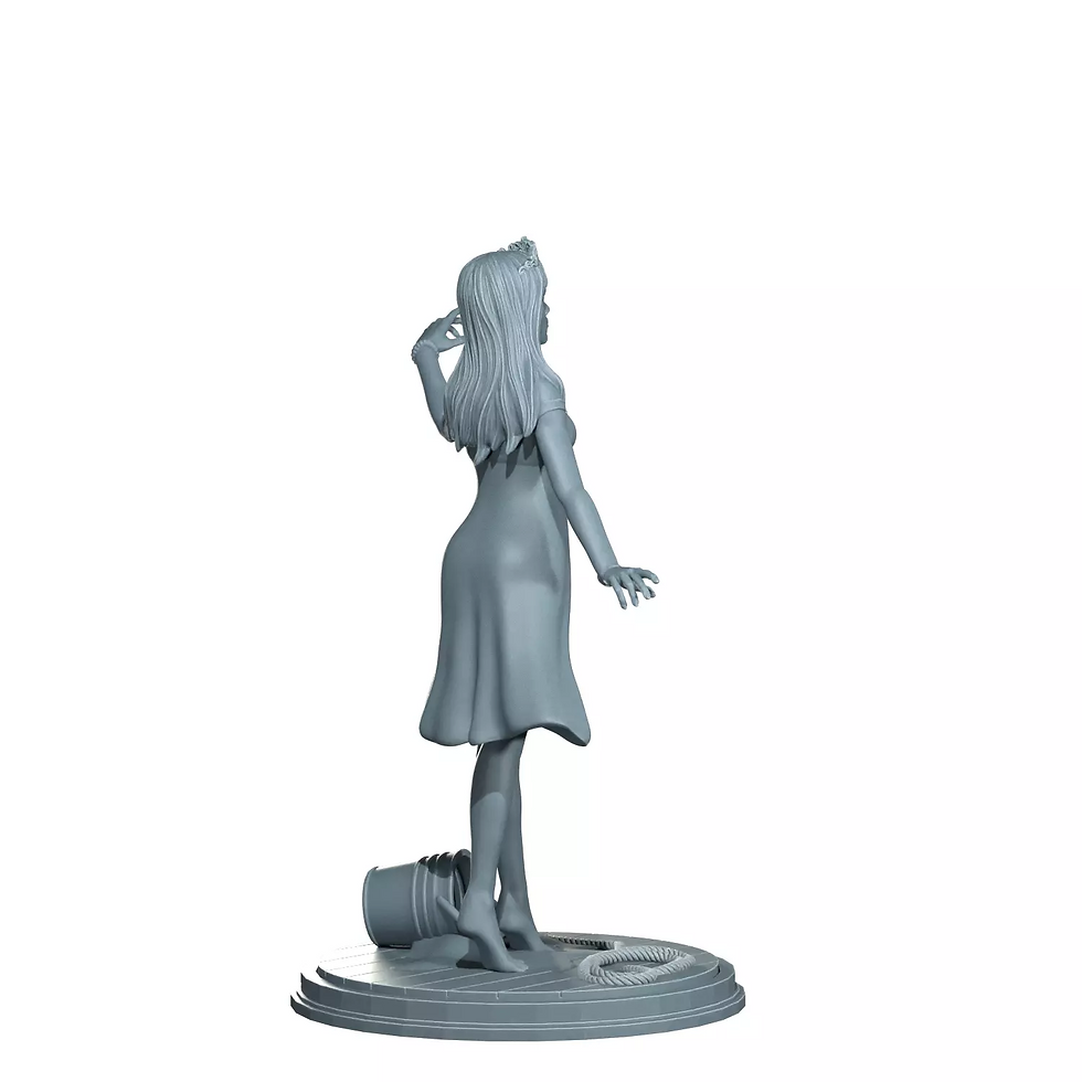 Thumbnail: Carrie - 1 x Unpainted 3D Printed Resin Model Kit +Base -In Various Scales - COS