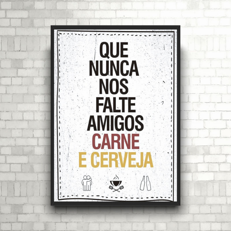 Amigos, carne e cerveja