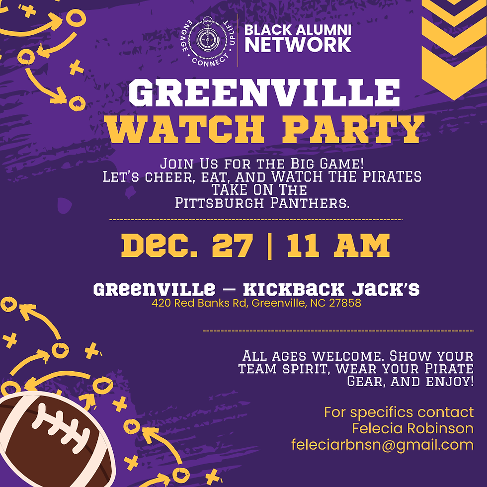 Black Alumni Bowl Game Watch - Greenville