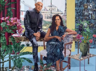The Obamas: Springing Forth created by acclaimed artist Njideka Akunyili Crosby