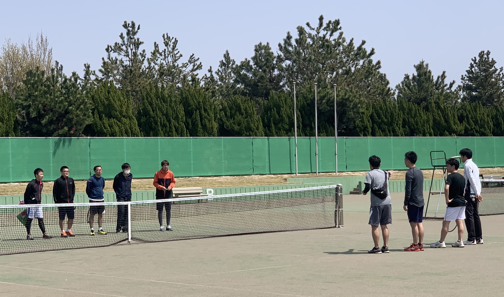 2019団体戦 0407海浜公園04 撮影:明石市テニス協会