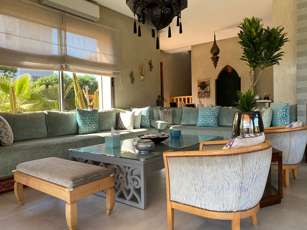 Thumbnail: ROUTE D'AZEMMOUR - UNIQUE Villa au style Marrakchi modernisé', immense jardin