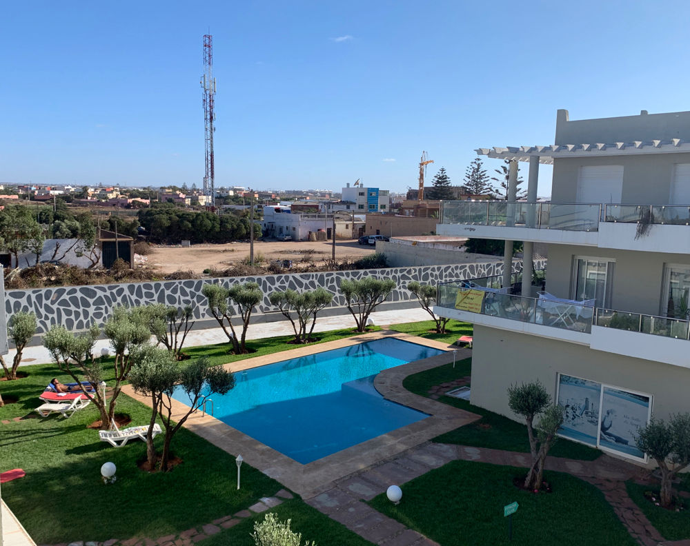 DAR BOUAZZA - Appartement 2 chambres dans une résidence sécurisée avec piscine