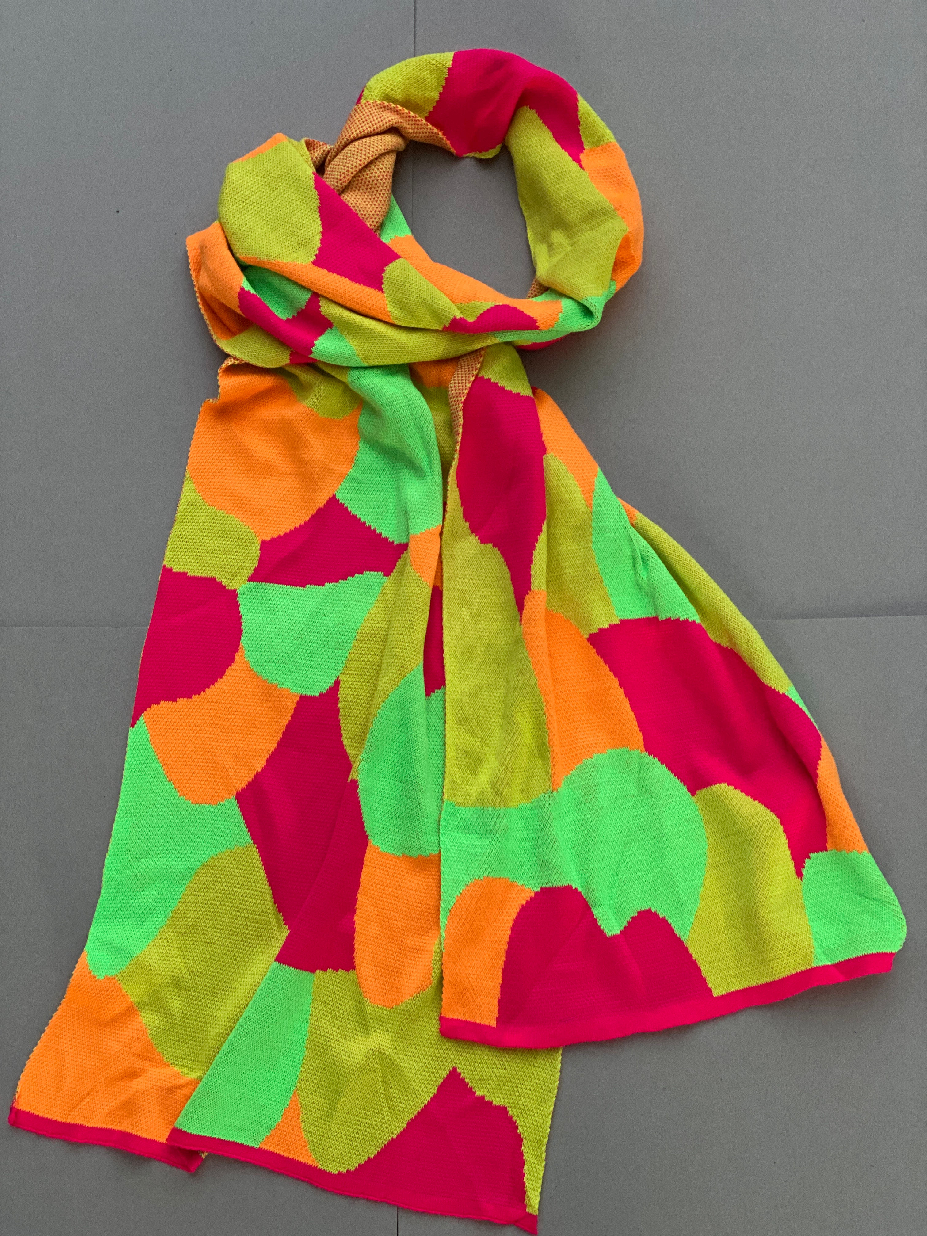 Scarf Green Multicoloured