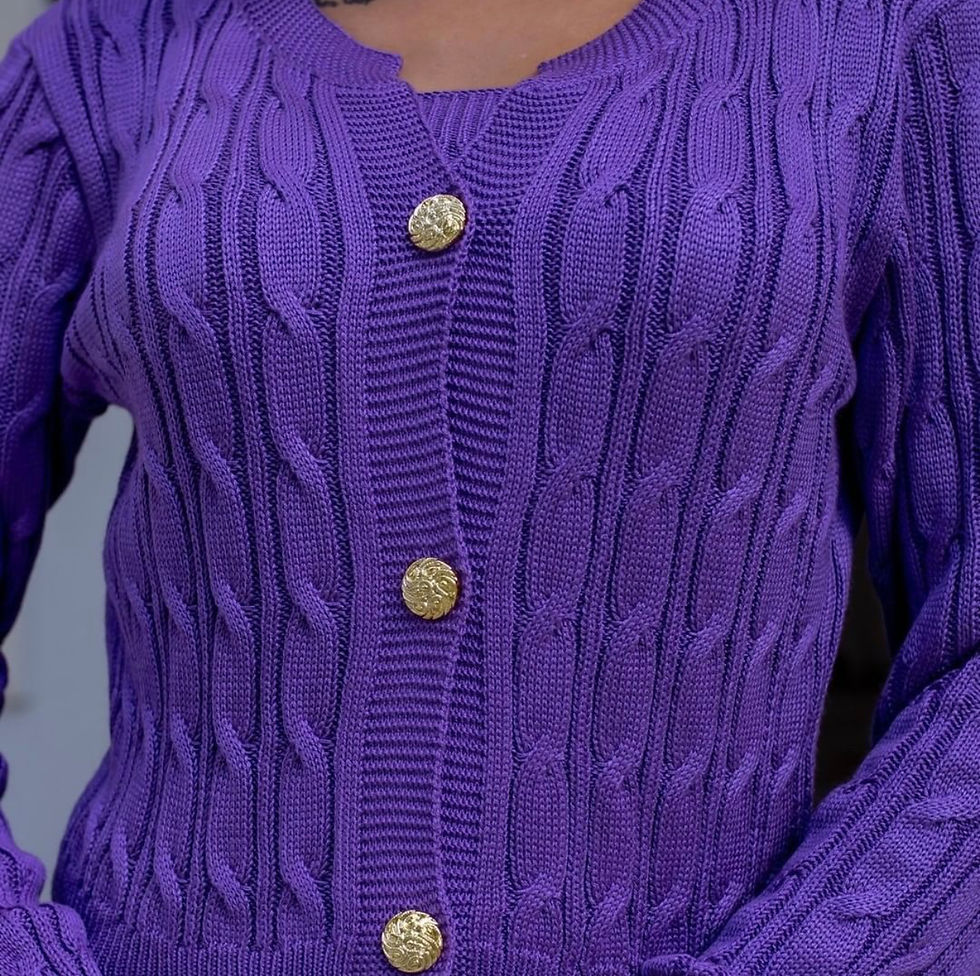 Thumbnail: Poliana Knit Cropped & Cardigan Set