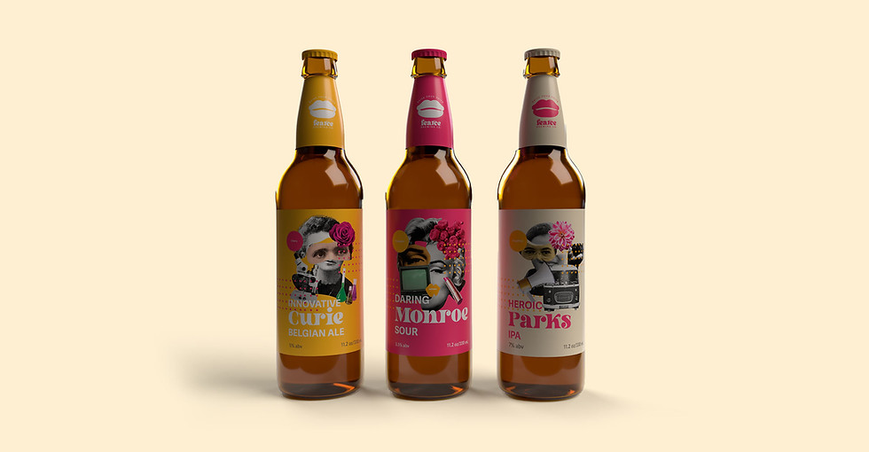Branding and Packaging Design for female  empowered brewery