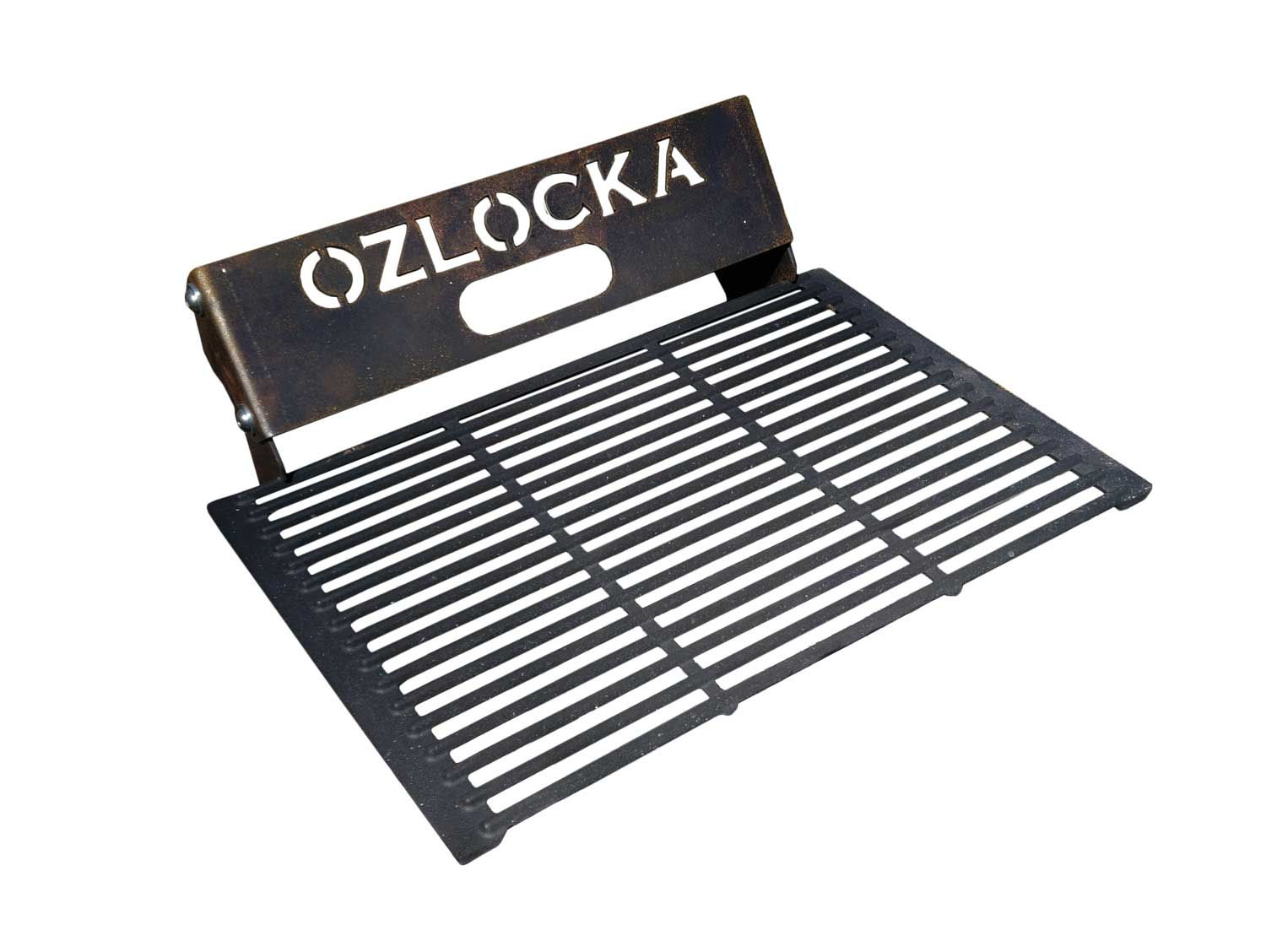 Hexagonal Fire Pit Grill and Attachment