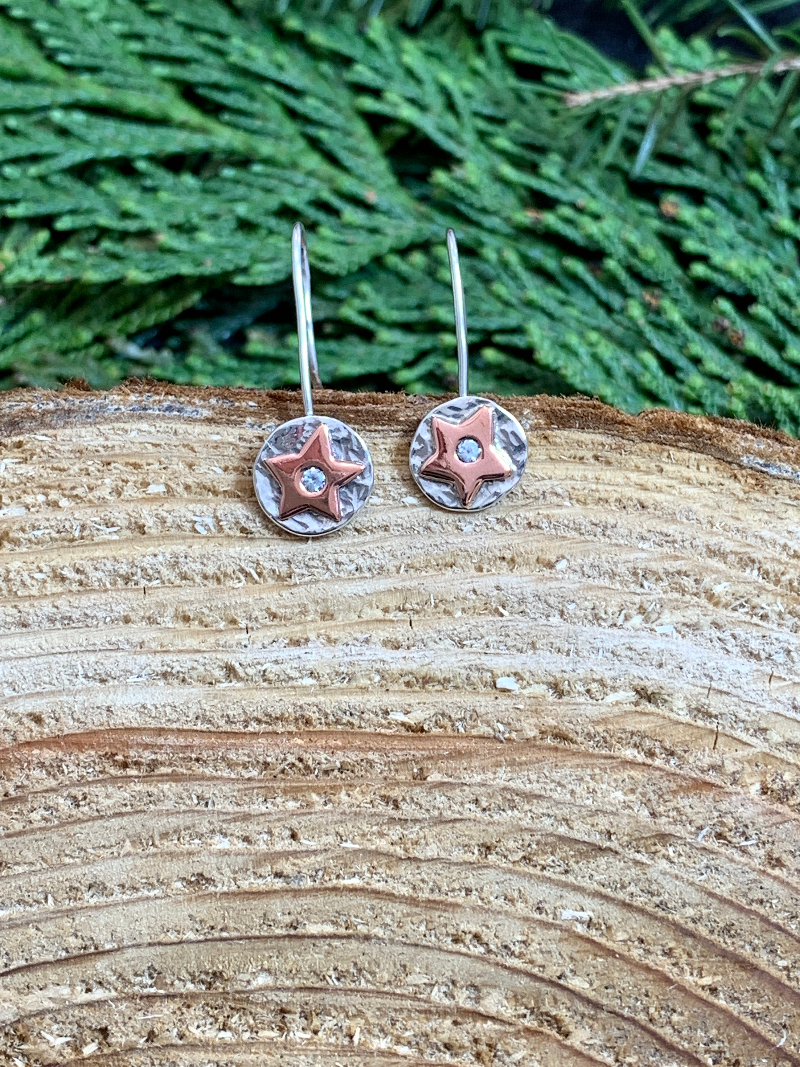 Sterling Silver 'Starry Night' Drop Earrings