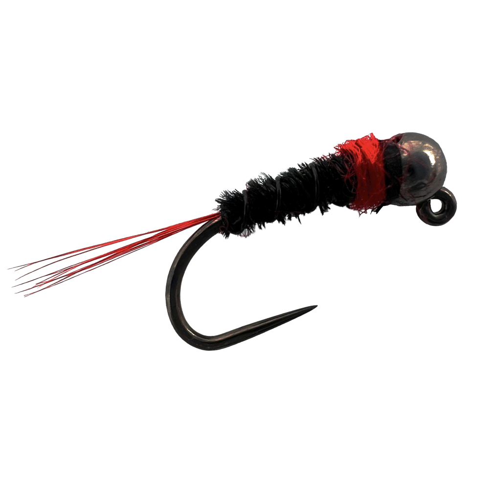 Frenchie Euro Nymph Fly - Scarlet Blackout