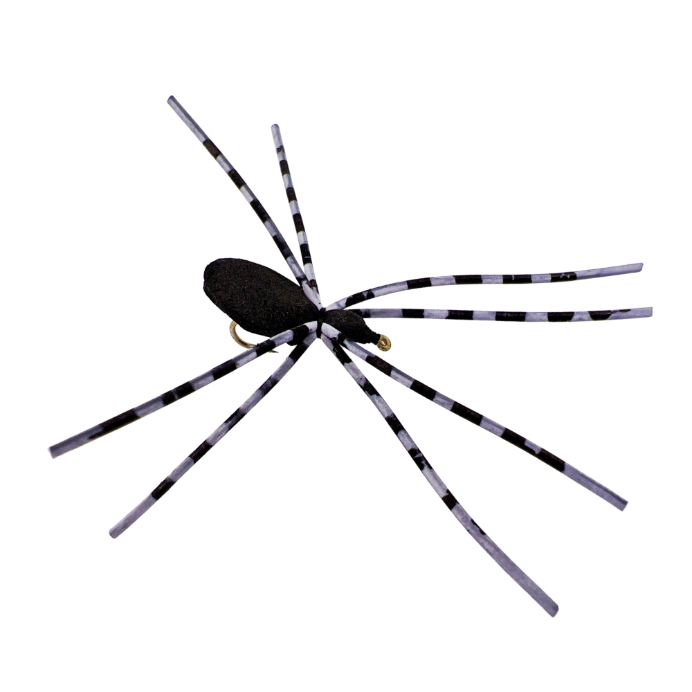 Foam Spider - Small & Leggy, Black