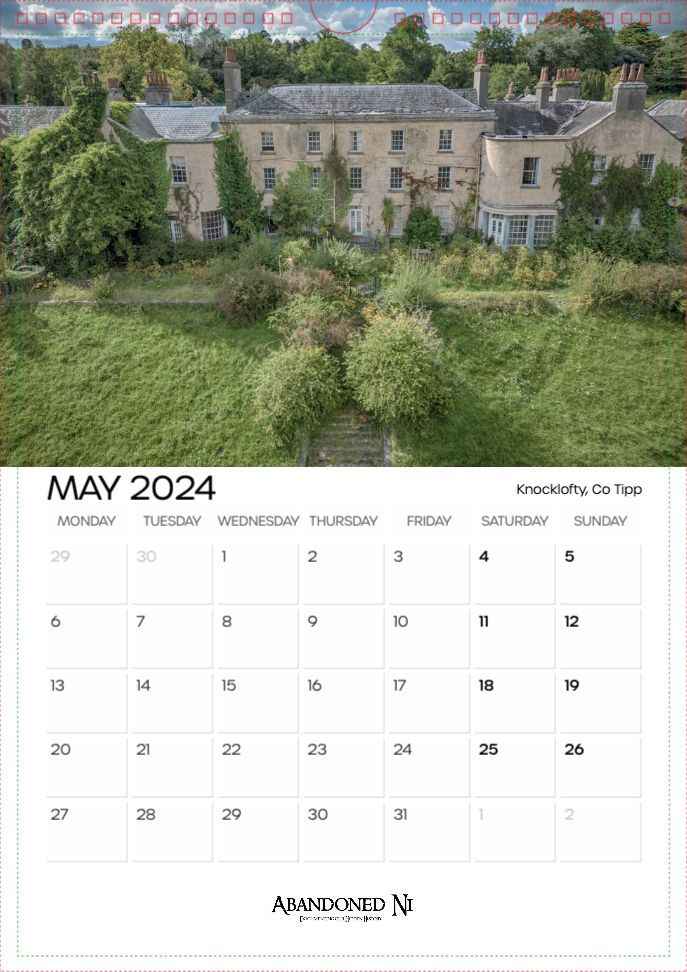 Thumbnail: Abandoned Ni 2024 A3 Wall Calendar