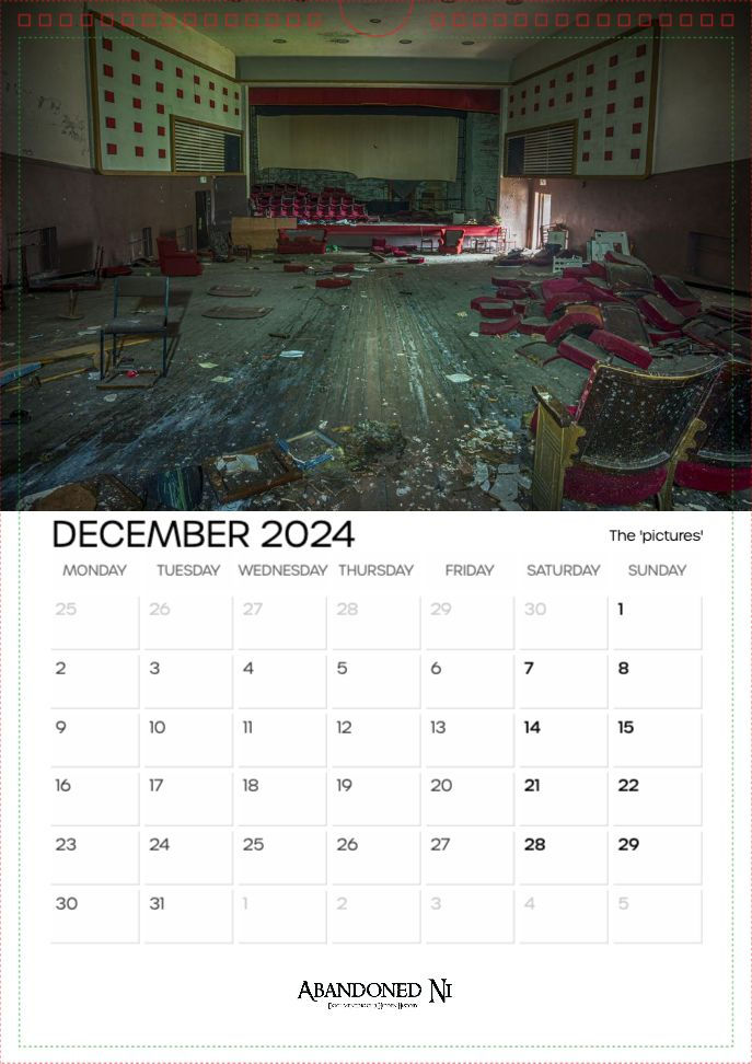 Thumbnail: Abandoned Ni 2024 A3 Wall Calendar