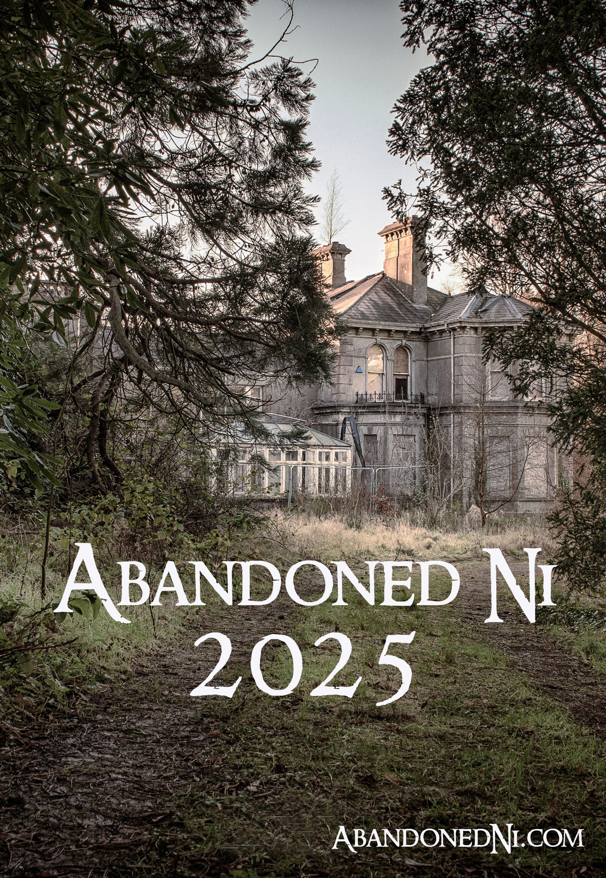 Abandoned Ni 2025 A3 Wall Calendar