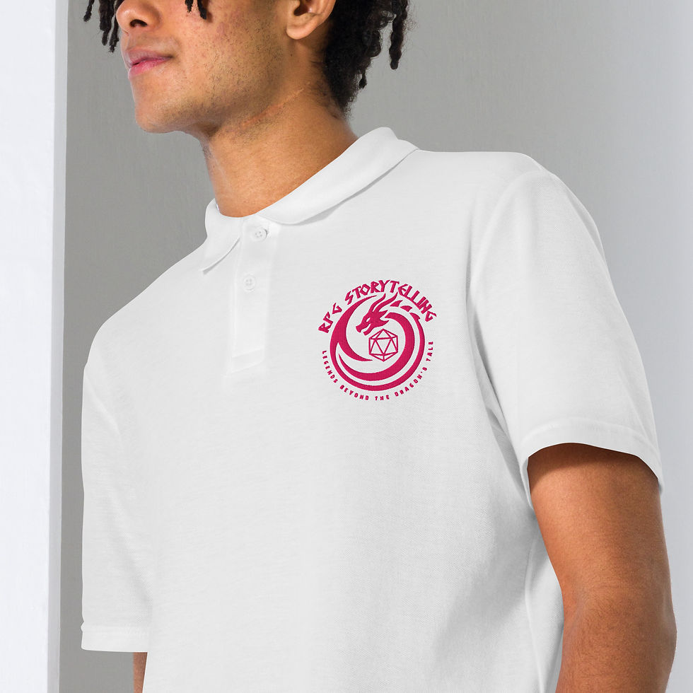 Thumbnail: RPG Storytelling Logo | Unisex Pique Polo Shirt