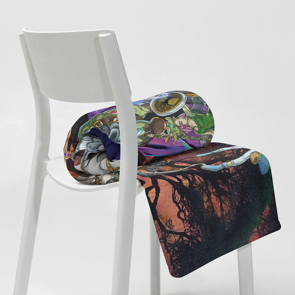 Thumbnail: Myths of Gaea Throw Blanket | Horizontal