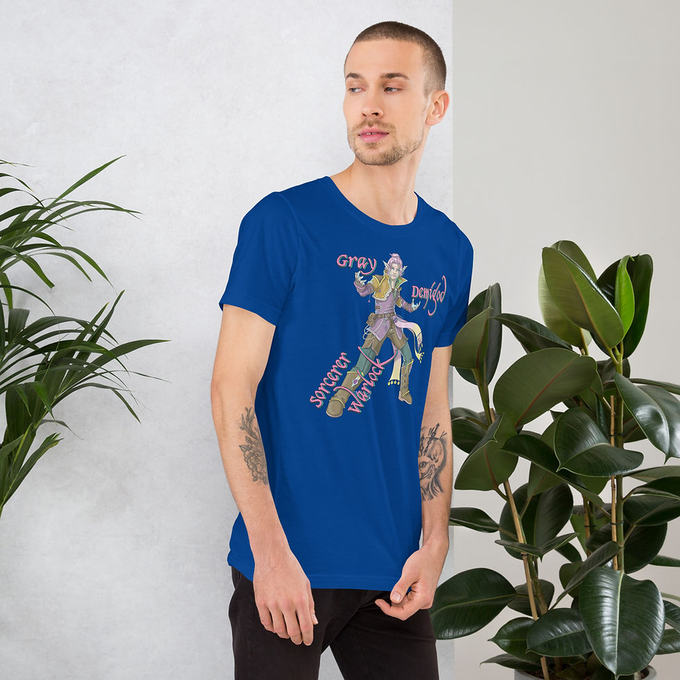 Thumbnail: Gray - Demigod Sorlock | Unisex t-shirt