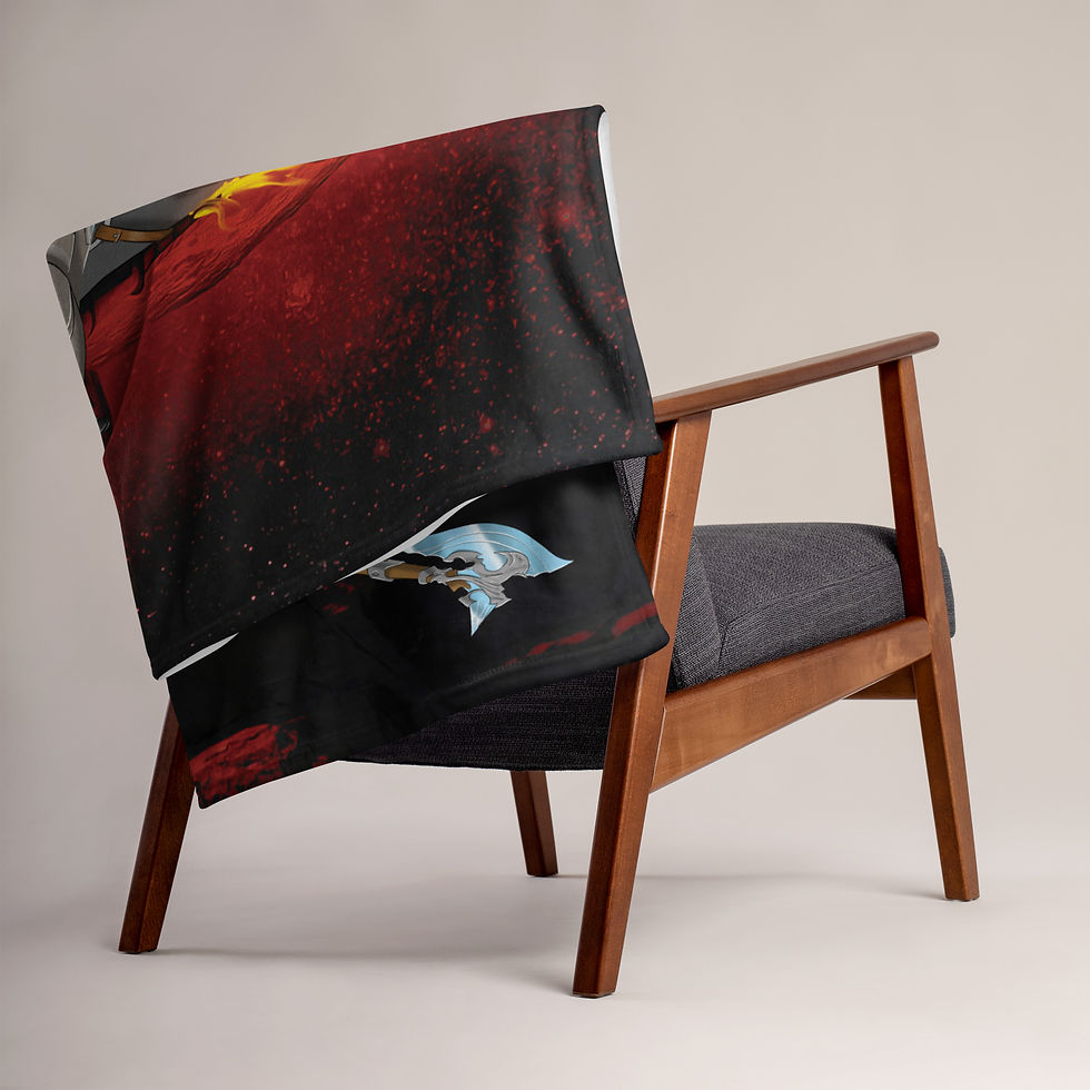 Thumbnail: Trapped in the Mists — Silk-Touch Throw Blanket (Horizontal)