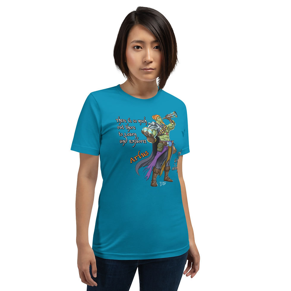 Thumbnail: Arius - Learn & Explore | Unisex t-shirt