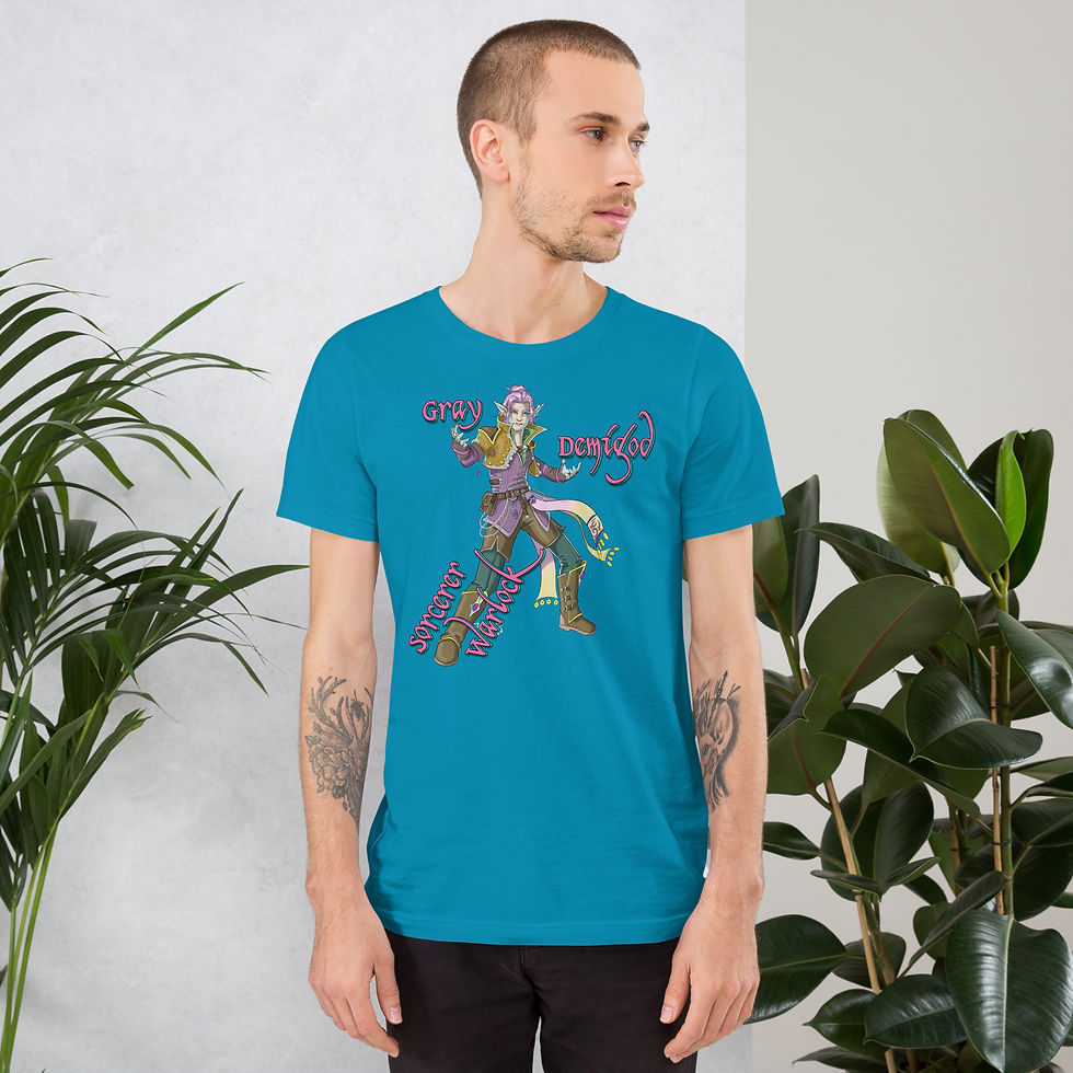 Thumbnail: Gray - Demigod Sorlock | Unisex t-shirt