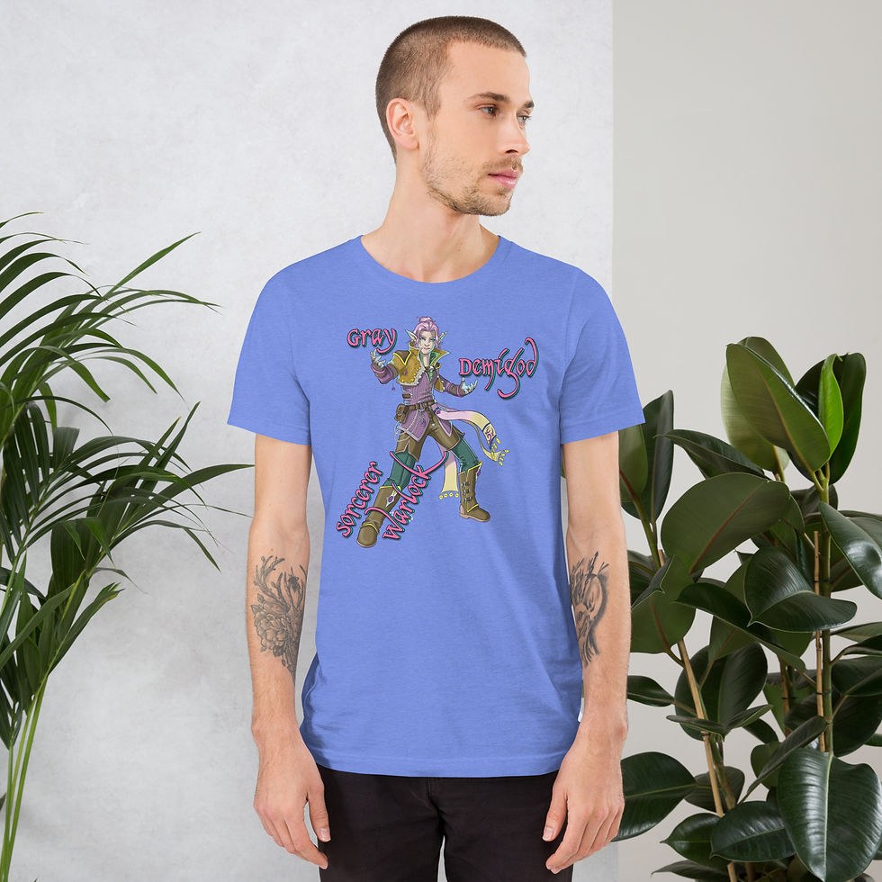 Thumbnail: Gray - Demigod Sorlock | Unisex t-shirt