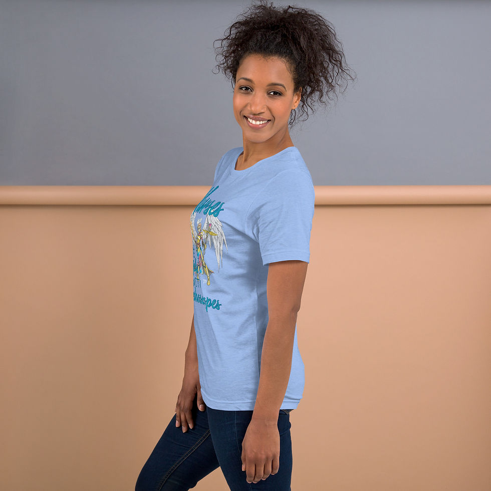 Thumbnail: Nurses are Angels with Stethoscopes | Unisex T-shirt (Light & Bright)