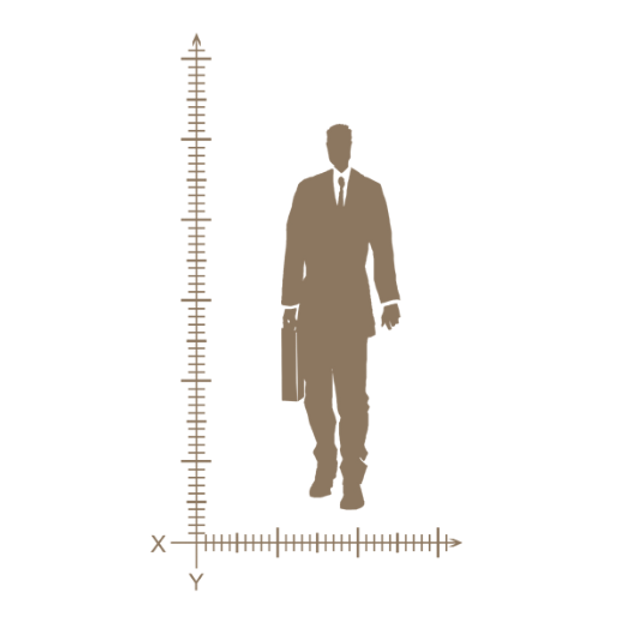 Grafik Vermessung des Menschen, Copyright Rüdiger Trebels
