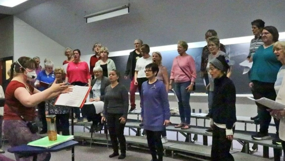 Island A Cappella is a women’s barbershop chorus based in Charlottetown, PEI. Photo by Judith Mendiolea