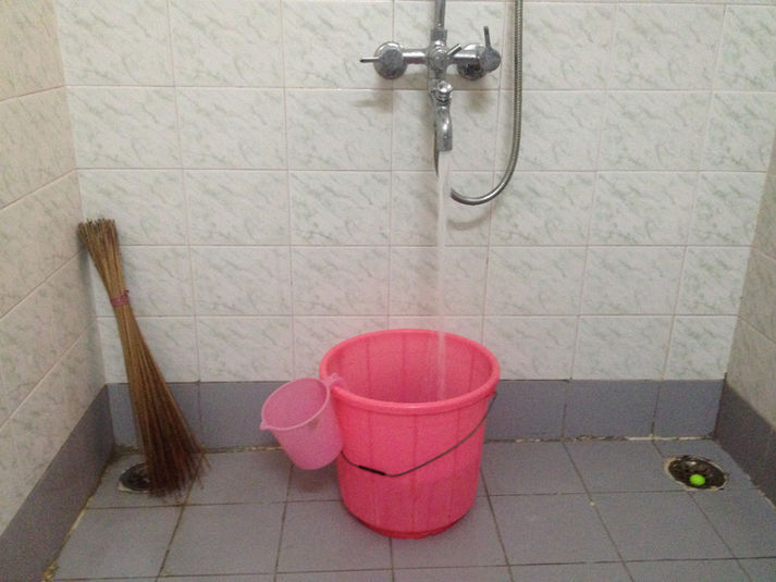 Picking up kids in India