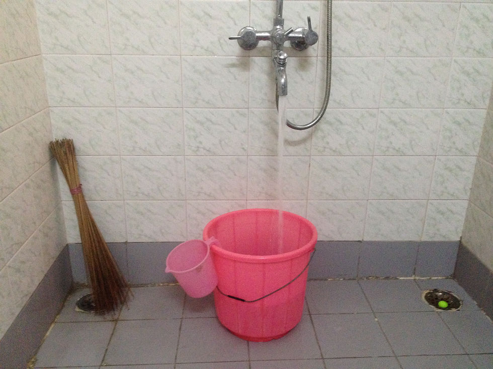 Picking up kids in India