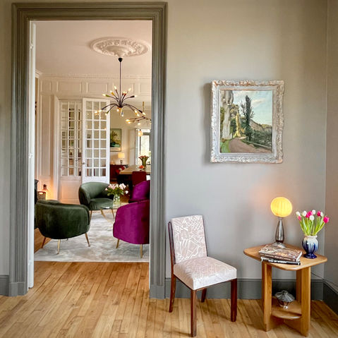 Le Temps Retrouvé, demeure privée & spa, chambres d'hôtes, Sarlat, Dordogne, Périgord Noir, confort, cosy, mobilier vintage, mobilier d'époque, bibliothèque, lecture, goût