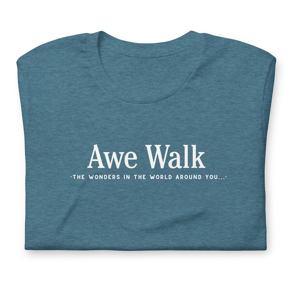 Thumbnail: Awe Walk Tee, 100% Cotton, Comfortable Unisex T-shirt.