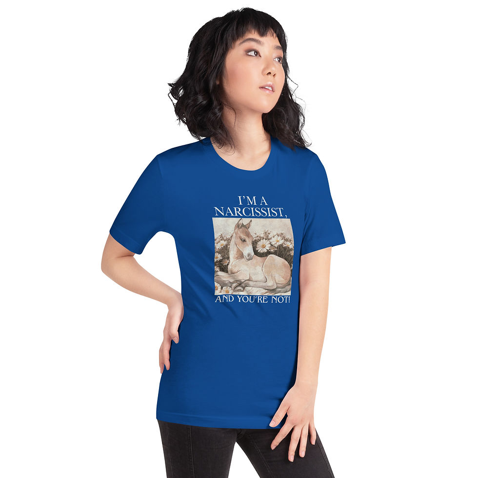 Thumbnail: Pretty Horse Graphic Tee, 100% Cotton Unisex Short-sleeve T-shirt