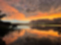 Clouds and Sunset on Steamboat Lake Minnesota