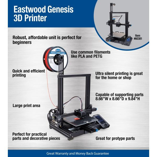 Miniature : Product: Eastwood Genesis FDM 3D Printer 60381