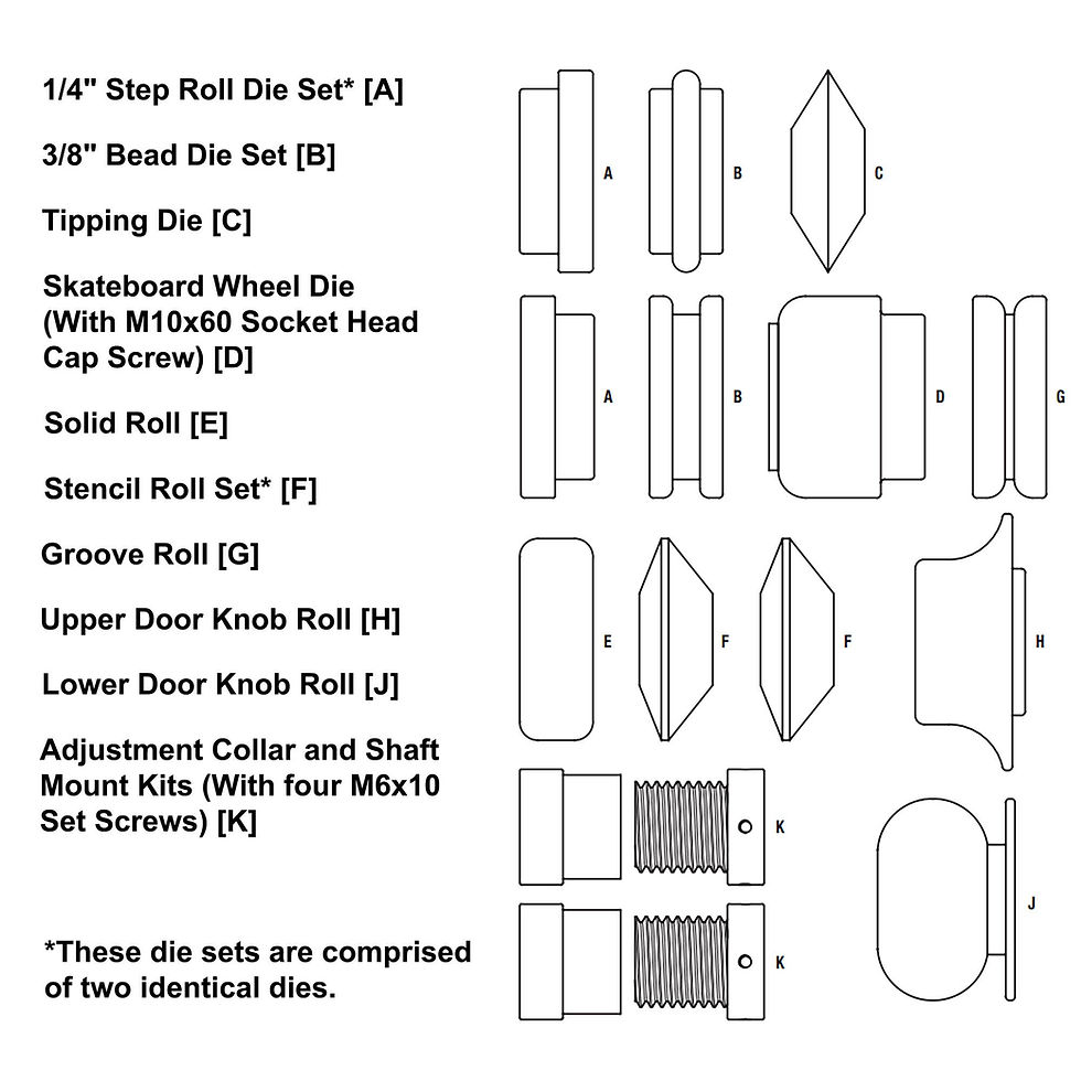 Miniature : Jamey Jordan Signature Series Bead Roller Die Set 14pc