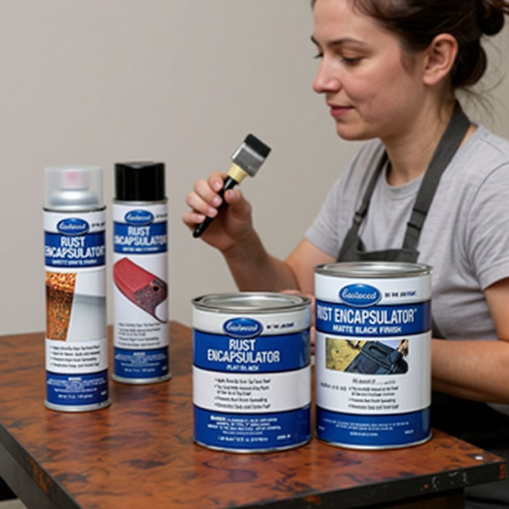 Automotive paint cans and sprayer.