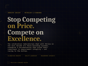 Measurement confidence has a price that cannot be compared to a checkbox.