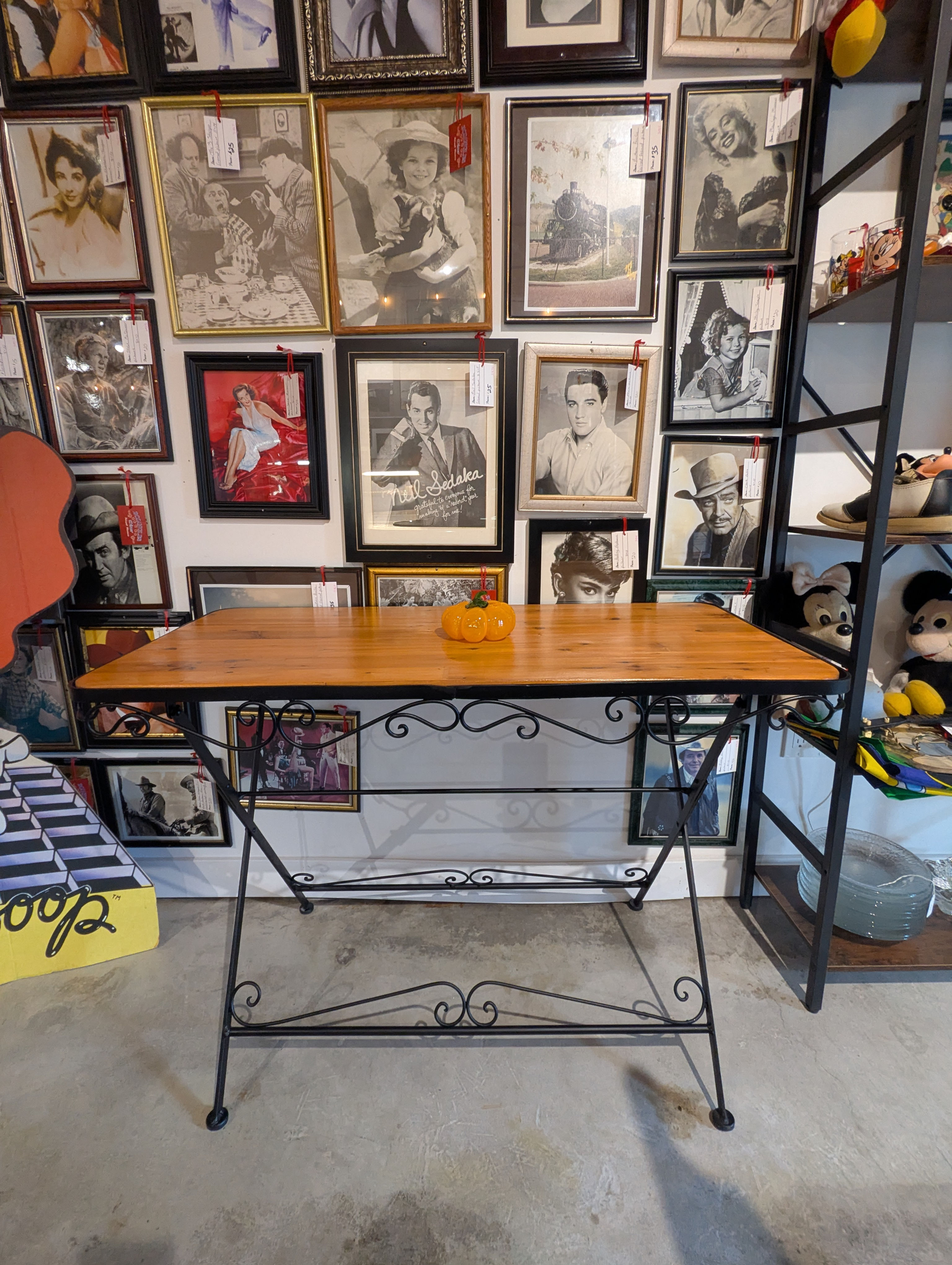 Wood & Metal Side Table