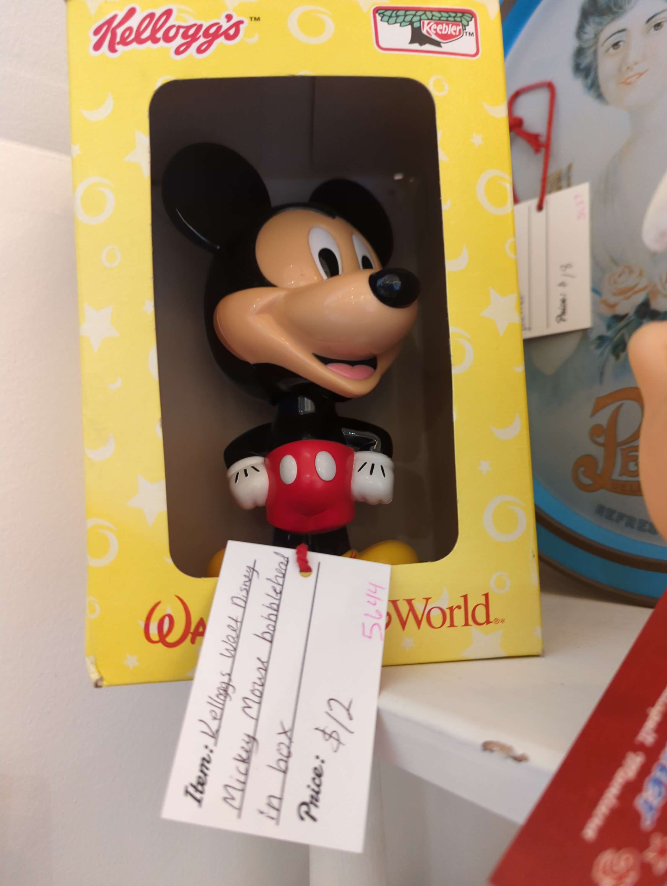 Kelloggs Walt Disney Mickey Mouse Bobblehead in Box