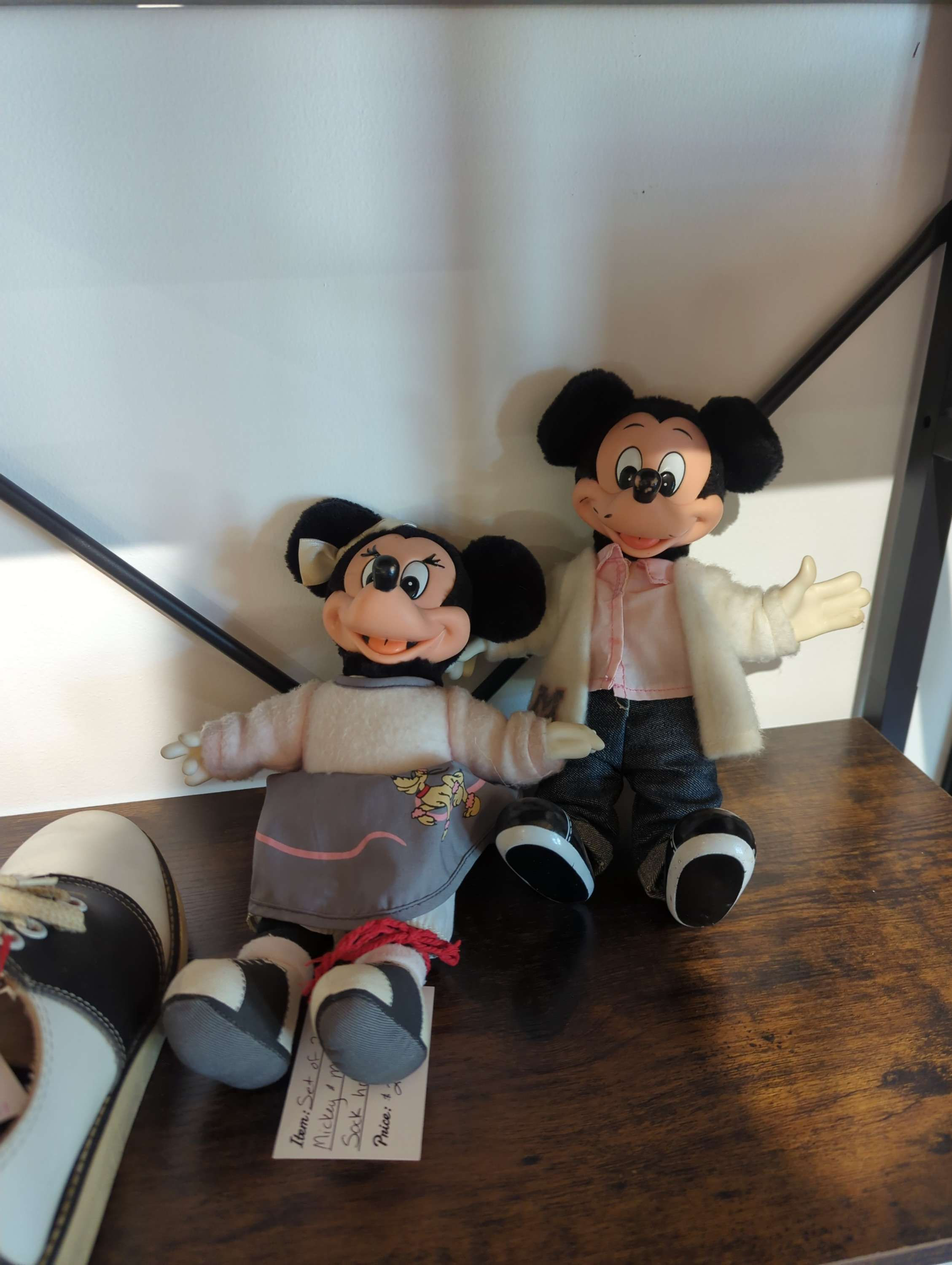 Set of 2 Mickey & Minnie 11" Sock Hop Plushies