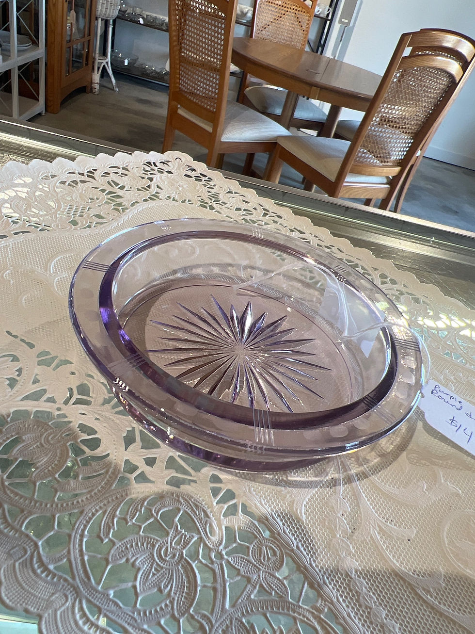 Purple Round Dish