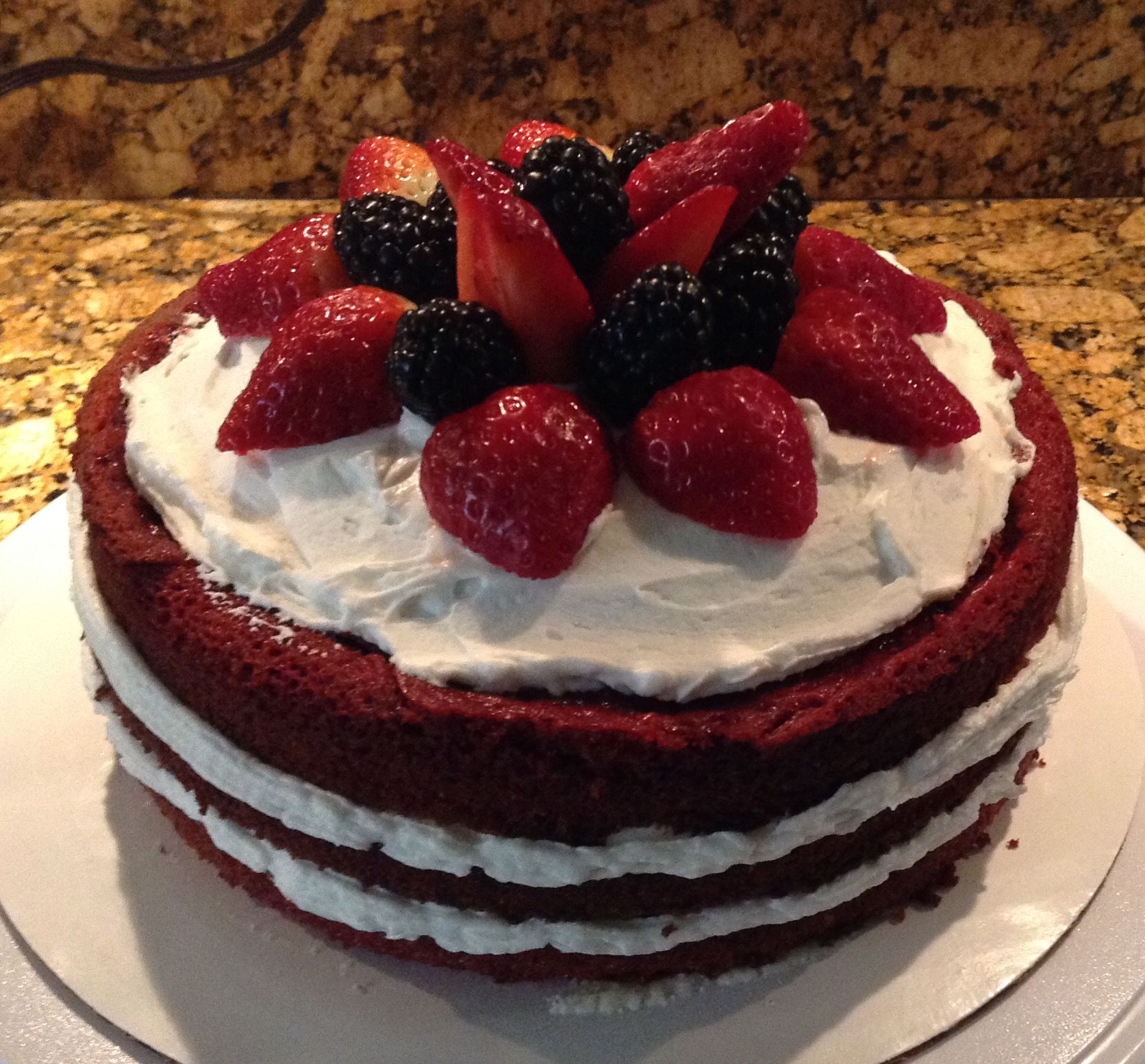 Naked Red Velvet with Berries