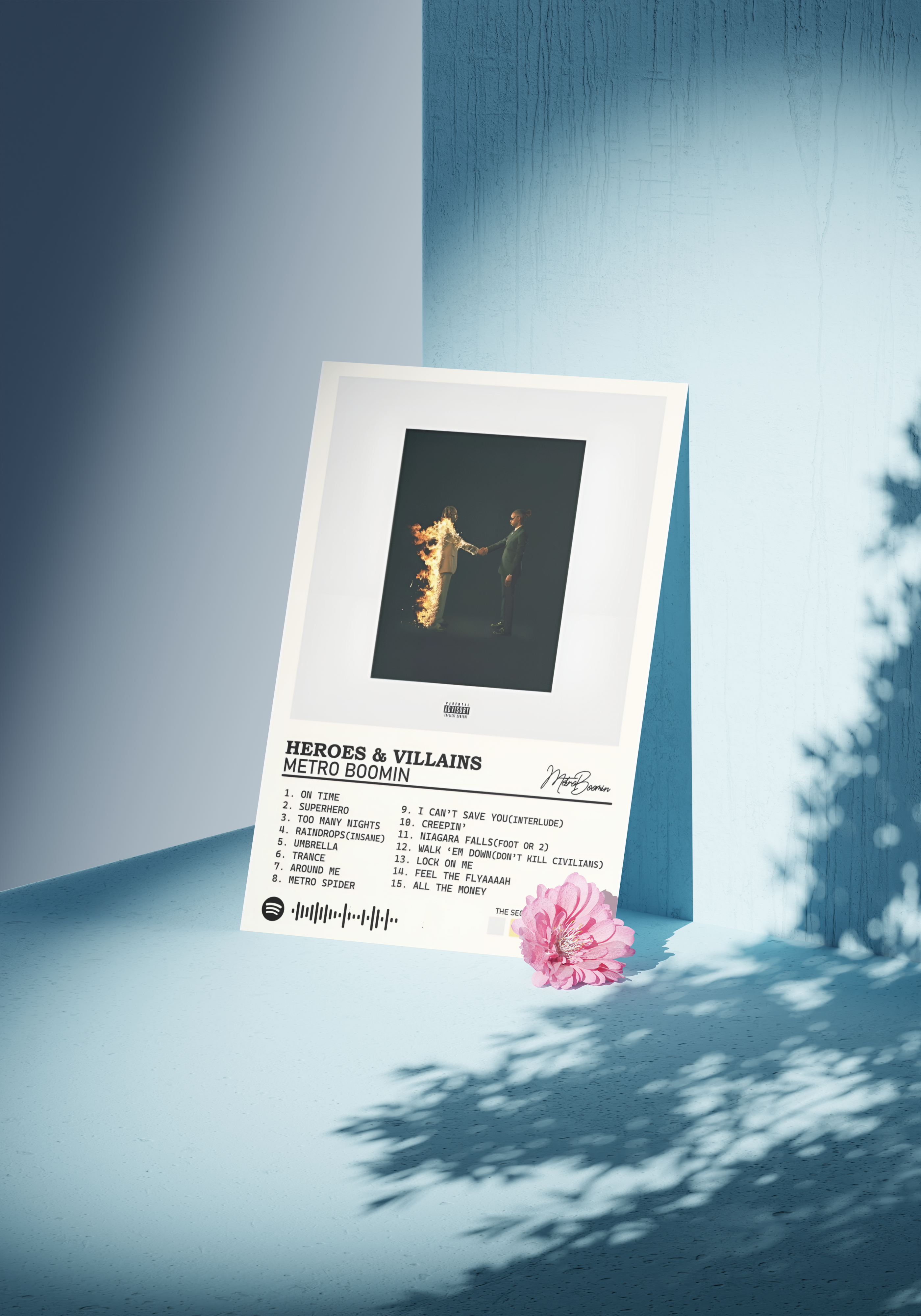 Heroes & Villains | Album Cover | 4x6in Song Card |