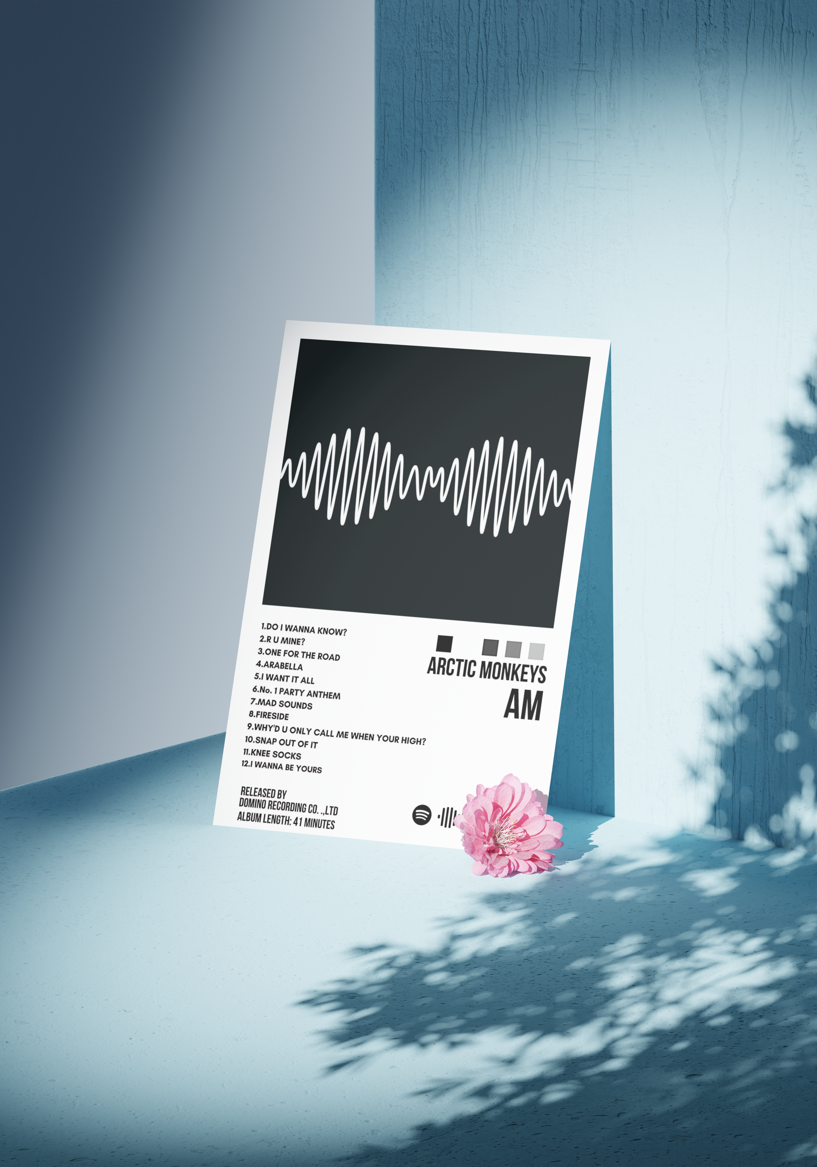 AM | Album Cover | 4x6in Song Card |